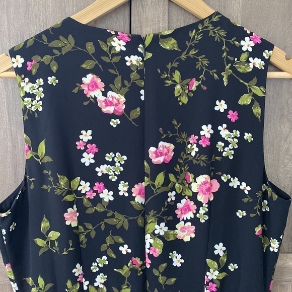 NWT Maison Jules Black Penny Floral Dress Size 10 - Picture 9 of 15